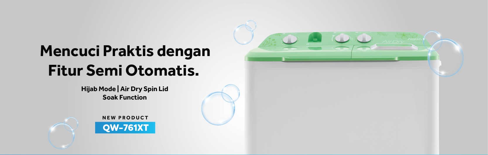 Washmachine AQUA Elektronik QW-761XT